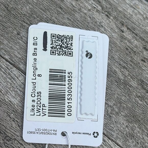 Lululemon Like a Cloud Ribbed Longline Bra, B/C Cup - Vitapink - Size 8 - Picture 3 of 13